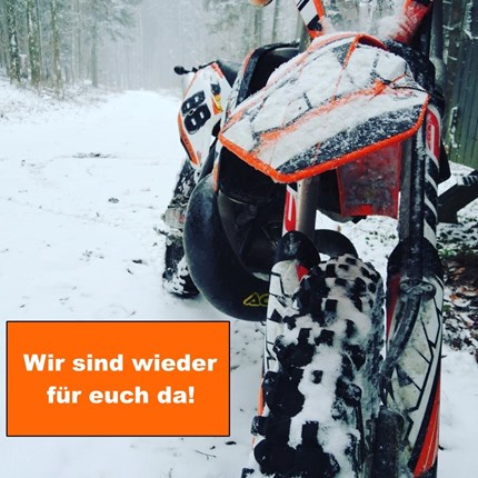 Wir sind wieder für euch da !
Wir sind wieder für euch da !
Die Werkstatt hat geöffnet.
Der Verkauf bietet "Click & collect " an