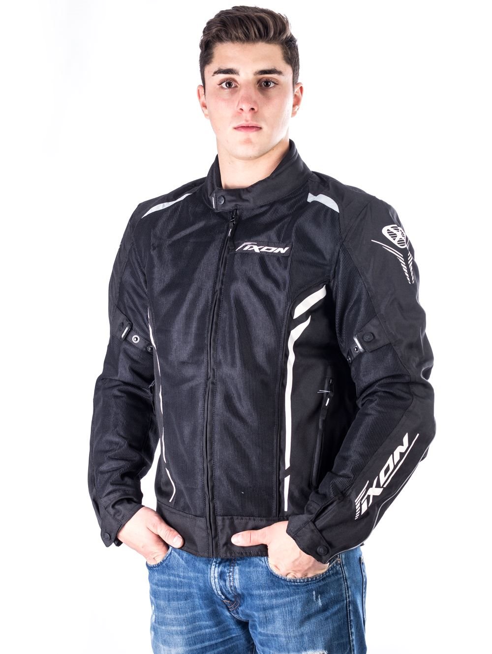 IXON COOLER Textiljacke schwarzweiss S IXON COOLER Textiljacke schwarzweiss S