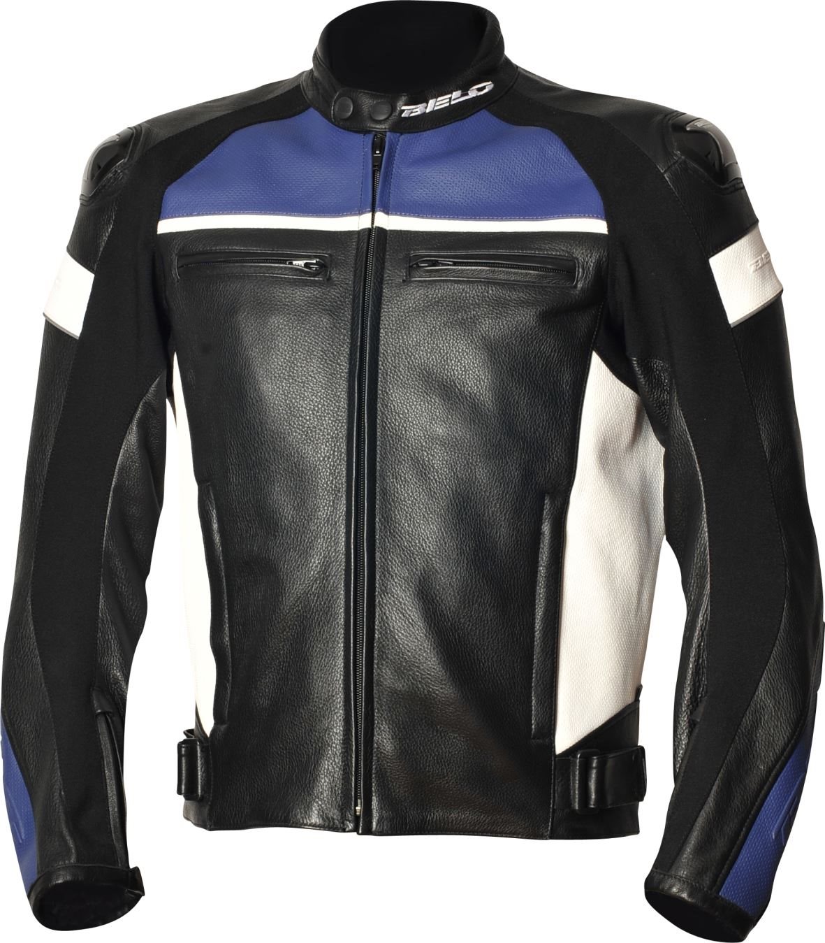 BELO MILANO Damenlederjacke schwarzblauweiss 38 BELO MILANO Damenlederjacke schwarzblauweiss 38