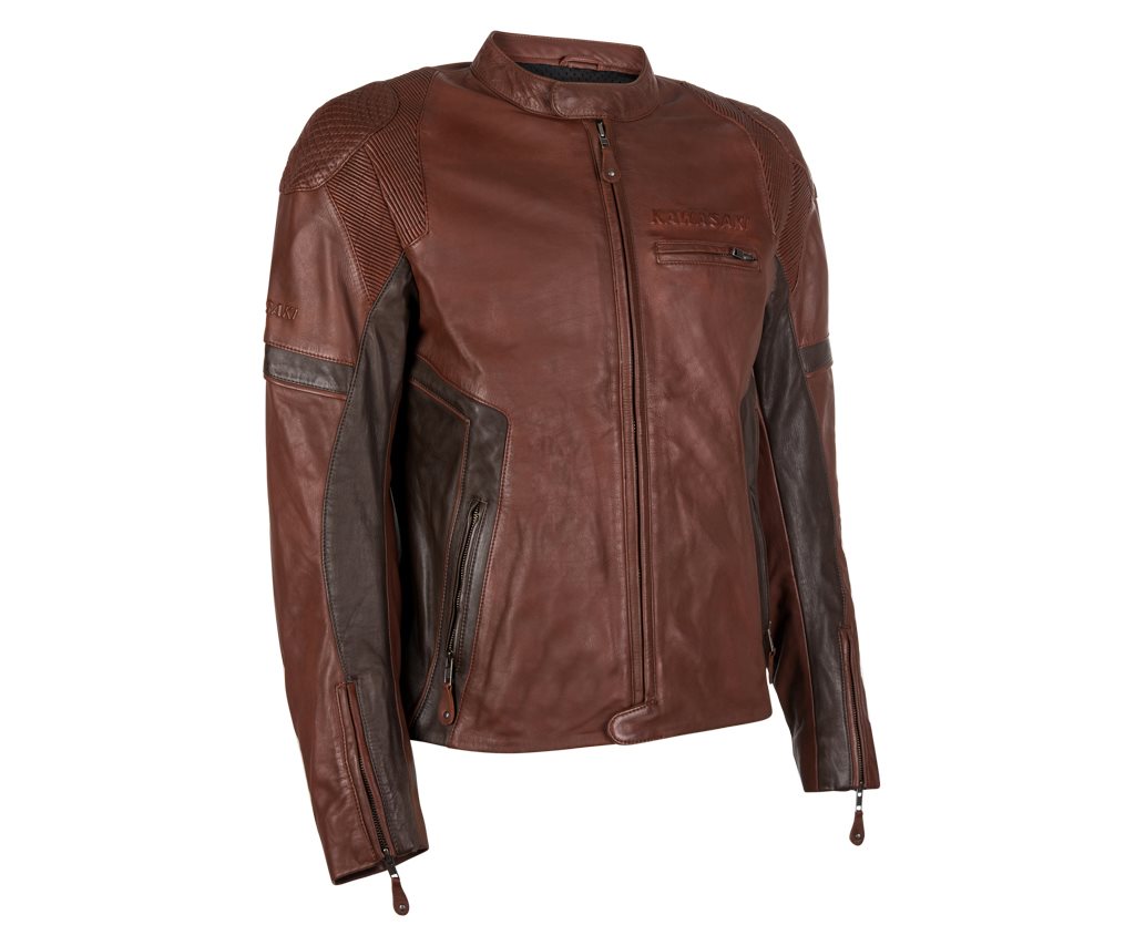 Kawasaki Rs Lederjacke Braun Statt 399 00 Eur Jetzt Nur 325 00 Eur 1000ps Shop Leder Bekleidung