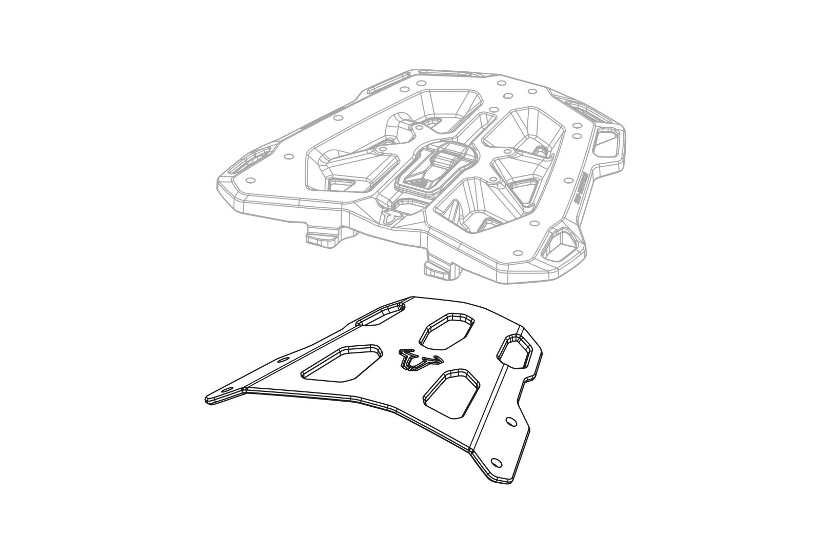 18- SW-MOTECH STREET-RACK Gep/äcktr/äger Schwarz f/ür KTM 790 Duke