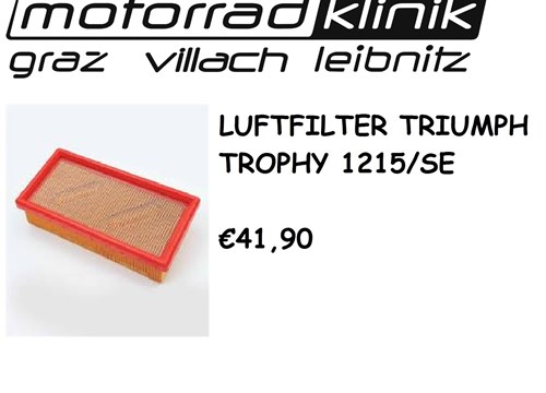 LUFTFILTER Trophy 1215/SE €41,90 LUFTFILTER Trophy 1215/SE €41,90